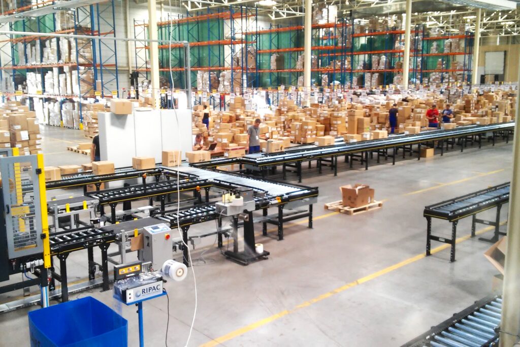 strefa pakowania towarów